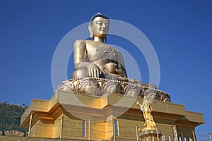 Giant Golden Buddha Dordenma, Bhutan, Close-Up