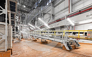 Giant industrial conveyor for chemical plant