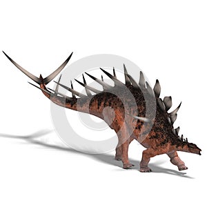 Giant kentrosaurus dinosaur