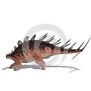 Giant kentrosaurus dinosaur