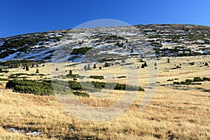 Giant mountains, (czech: Krkonose, Pec pod Snezkou), the northern part of the Czech Republic