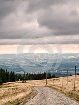 Giant Mountains. View to flatland.