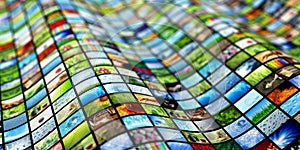 Giant multimedia wall