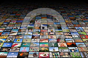 Giant multimedia widescreen video and image