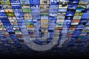 Giant multimedia widescreen video and image