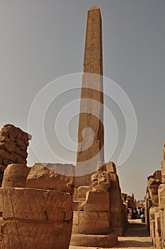 Giant obelisks and inscriptions in Egypt