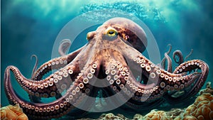 Giant Octopus in the Depths photo