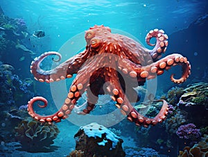 Giant pacific octopus