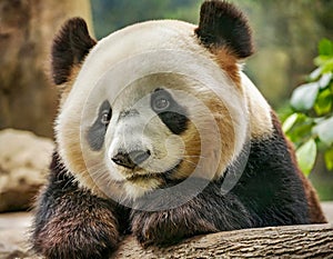 giant panda bear animal portrait