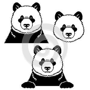 giant panda logo design bundle