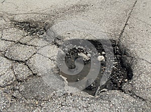 Giant pothole photo