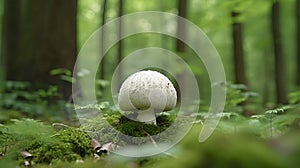 A Giant Puffball Mushroom that grows in the forest