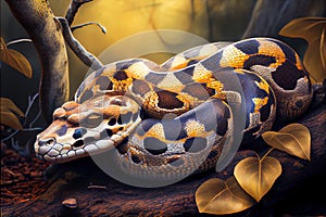 giant python in the jungle. Generative AI, Generative, AI