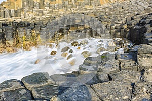 Giant`s basalt causeway