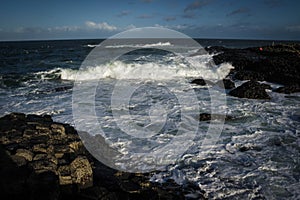 Giant`s causeway near bushmills