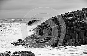 The Giant`s Causeway, UNESCO World Heritage Site, located on the north County Antrim coast of Northern Ireland.
