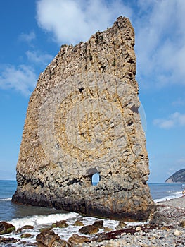 Rock Sail on the black sea coast