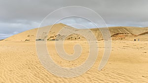 Giant Sand Dunes at Cape Reinga, Northland in New Zealand