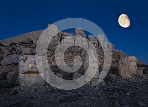 Giant seated statues of Nemrut Mountain