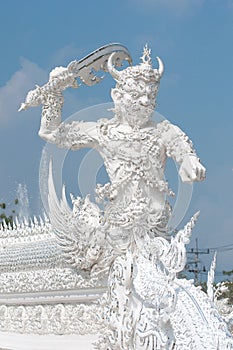 Giant security Wat Rong Khun Chiang Rai Thailand