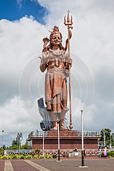 Giant Shiva statue at Grand Bassin lake, Mauritius