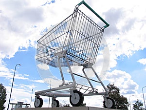 Giant shopping cart