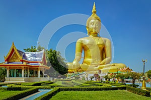 Giant Sitting Buddha Statue.