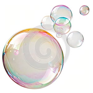 Giant Soap Bubble with Smaller Bubbles photo