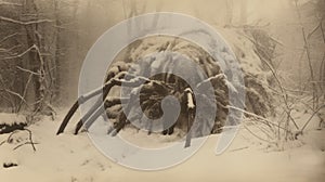 Giant Spider In Snow: Sculptural Pictorialism And Hyperrealistic Animal Portraits
