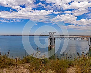 Giant spillway at the Lake McConaughy dam