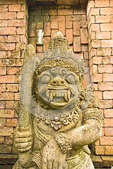 Giant statue with brown background.Thai