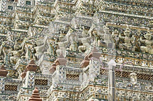 Giant statue at Wat Arun, Bangkok, Thailand