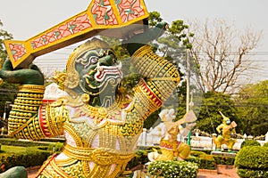 The Giant statue at Wat Tha Luang, Phichit, Thailand