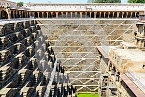 Giant stepwell of abhaneri in rajasthan, india