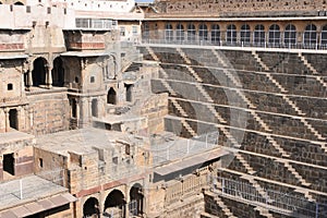 Giant stepwell of abhaneri in rajasthan,India.It was built by King Chanda of the Nikumbha Dynasty between 800 - 900AD