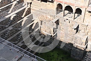 Giant stepwell of abhaneri in rajasthan,India.It was built by King Chanda of the Nikumbha Dynasty between 800 - 900AD