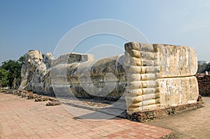 Giant Stone Buddha at Ayutthaya, Thailand