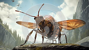 Giant Stonefly: A Cryengine Artwork With Emotive Forestpunk Style
