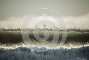 Giant Surfing Wave - Santa Barbara County, California