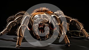 Giant tarantula Lasiodora parahybana. AI Generative photo
