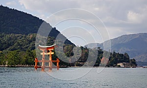 Giant Torii on Miyajima island, Japan