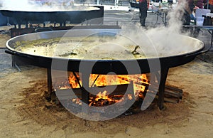 Giant Valencian paella photo