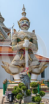 Giant Wat Pho. Giant Statues of Thailand Temple. Landmarks of Thailand