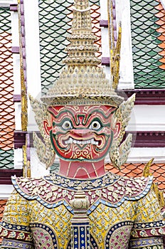 Giant in Wat Phra Kaew. Bangkok, thailand