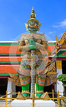 Giant of Wat Phra Kaew, Bangkok Thailand. photo