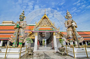 Giant in Wat Phra Kaew temple, Bangkok,thailand