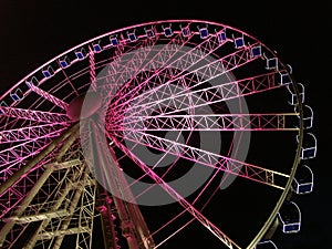 Giant wheel at night