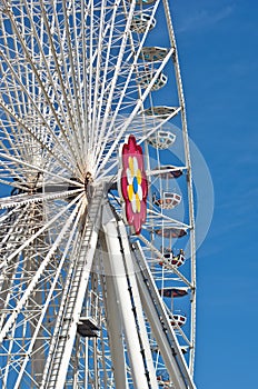 Giant wheel in Prater amusement park at Vienna