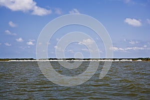 Giant White Sand Bags, Gulf Coast