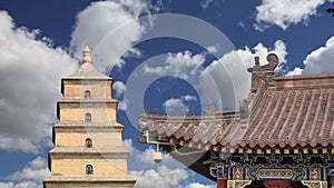 Giant Wild Goose Pagoda or Big Wild Goose Pagoda, is a Buddhist pagoda located in southern Xian Sian, Xi`an,Shaanxi province, Ch